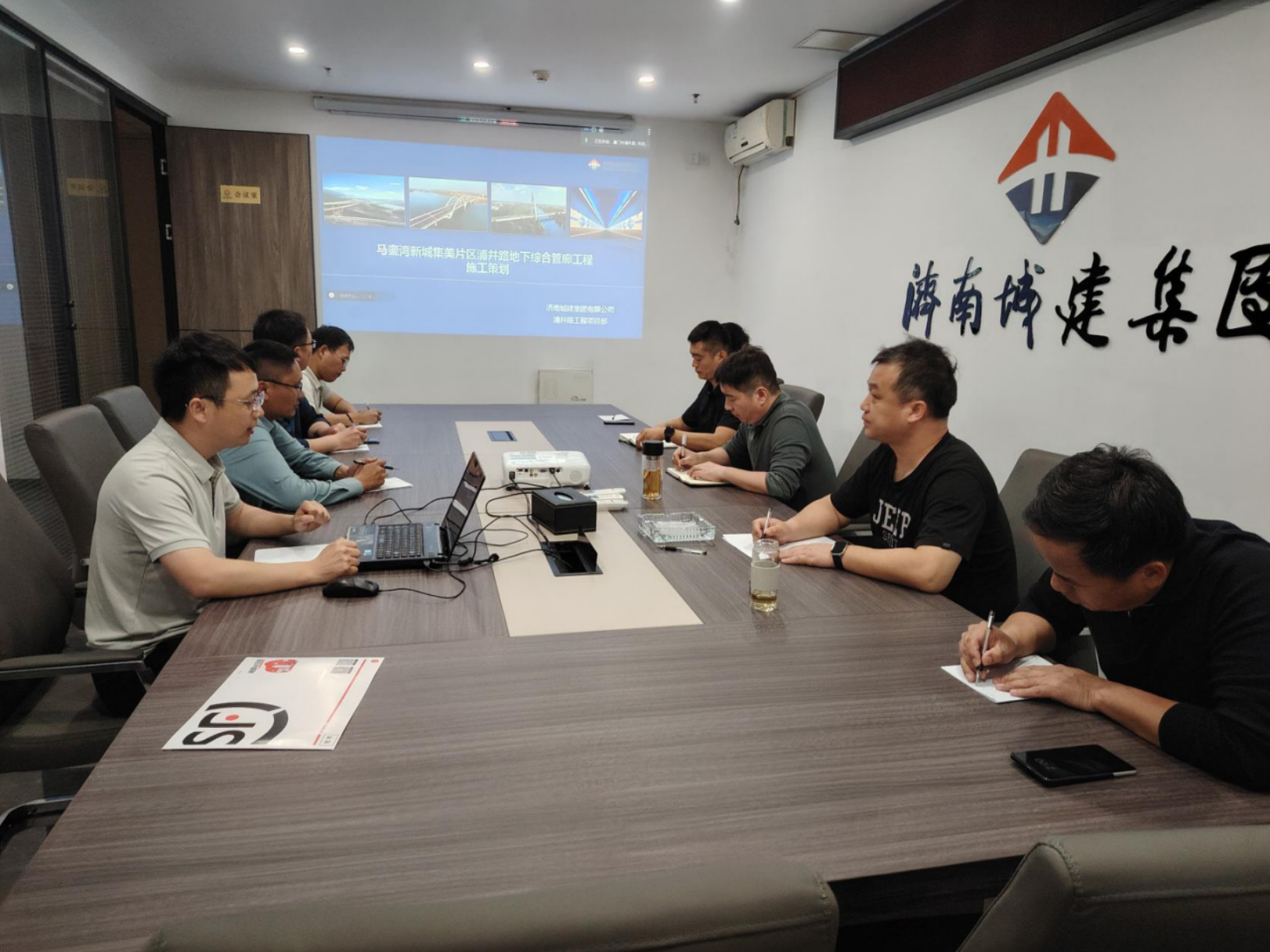 174244304414f820 市政集团组织召开马銮湾新城集美片区浦井路地下综合管廊j9国际站备用开工策动会